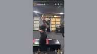 Gilbert Arenas' girlfriend Melli Monaco shares a review of a $5 dress on her IG story. (Credits: @mellimonaco/Instagram)